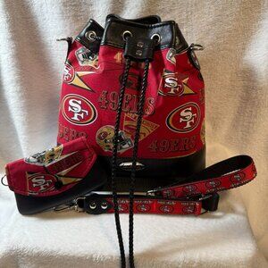Handmade San Francisco 49ers Bucket Bag Set